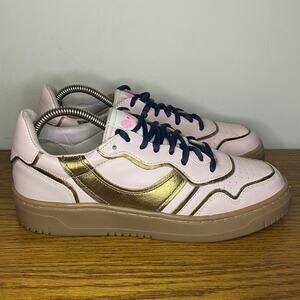 Free People Retro Thirty Love Court Tennis Cloud Pink Combo Sneakers Shoes 8